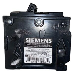 Siemens Q215 Dual Pole Type QP Plug-In Breaker 15A 240V